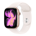 Apple WATCH Series 11 42mm GPS+Cellular Aluminiumgehäuse Rosegold Sportarmband Blassrosa S/M