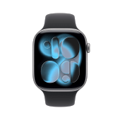 Apple Watch Series 11 42mm GPS+Cellular Aluminium Space Grau Sportarmband Schwarz M/L
