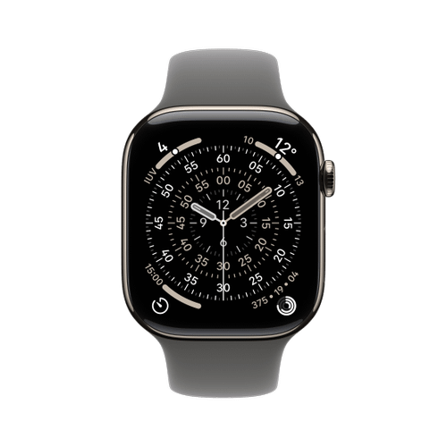 Apple Apple WATCH Series 11 42mm GPS+Cellular Titangehäuse Natur Sportarmband Steingrau S/M