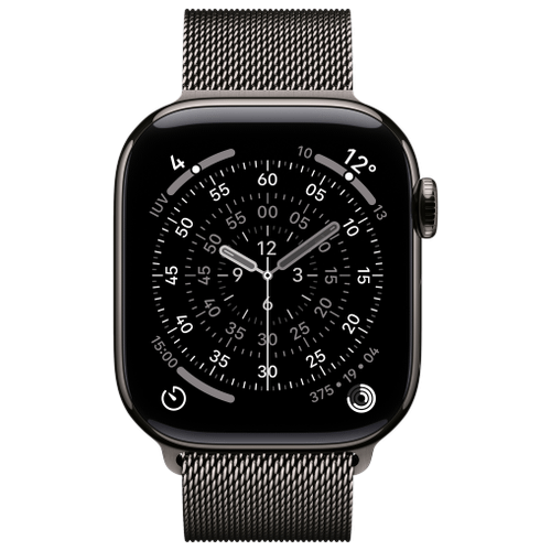 Apple Apple WATCH Series 11 42mm GPS+Cellular Titangehäuse Schiefer Milanaisearmband Schiefer