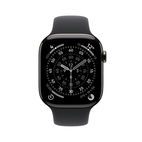 Apple Apple WATCH Series 11 42mm GPS+Cellular Titangehäuse Schiefer Sportarmband Schwarz S/M