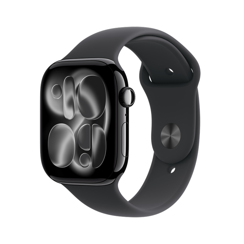 Apple WATCH Series 11 46mm GPS Aluminiumgehäuse Diamantschwarz Sportarmband Schwarz M/L