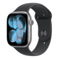 Apple Watch Series 11 46mm GPS Aluminium Space Grau Sportarmband Schwarz S/M