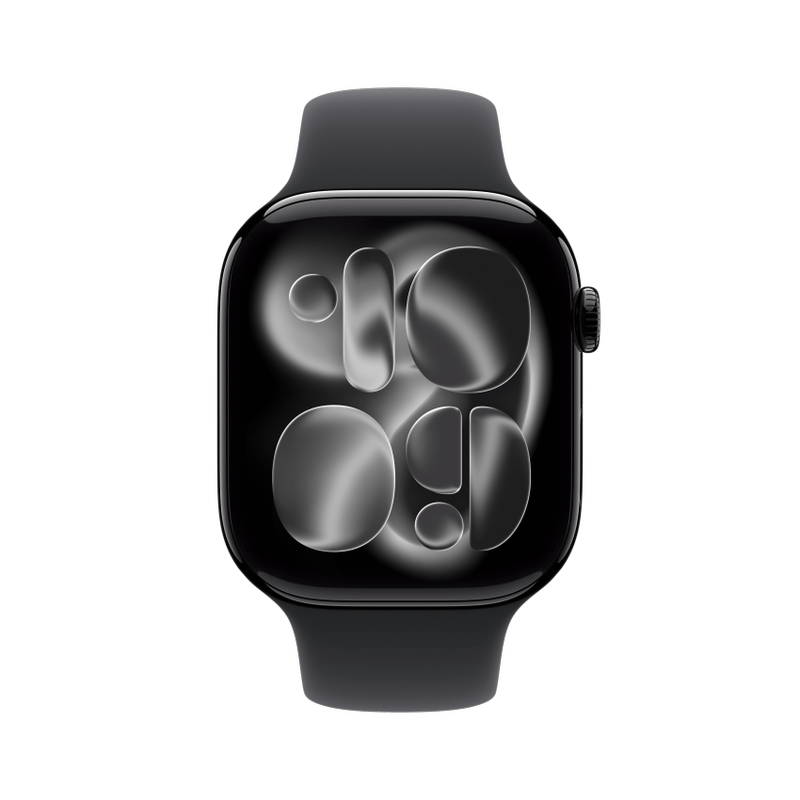 Apple WATCH Series 11 46mm GPS+Cellular Aluminiumgehäuse Diamantschwarz Sportarmband Schwarz M/L
