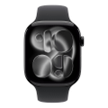 Apple WATCH Series 11 46mm GPS+Cellular Aluminiumgehäuse Diamantschwarz Sportarmband Schwarz S/M