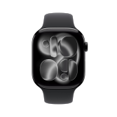 Apple WATCH Series 11 46mm GPS+Cellular Aluminiumgehäuse Diamantschwarz Sportarmband Schwarz S/M