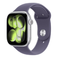 Apple Watch Series 11 46mm GPS+Cellular Aluminium Silber Sportarmband Nebelviolett M/L