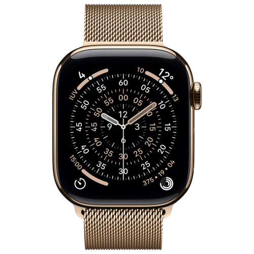 Apple Apple WATCH Series 11 46mm GPS+Cellular Titangehäuse Gold Milanaisearmband Gold M/L