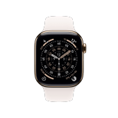 Apple Watch Series 11 46mm GPS+Cellular Titan Gold Sportarmband Blassrosa M/L