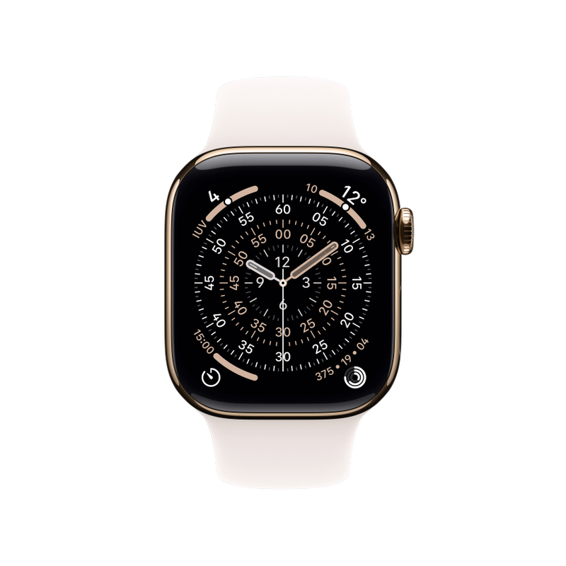 Apple WATCH Series 11 46mm GPS+Cellular Titangehäuse Gold Sportarmband Blassrosa M/L
