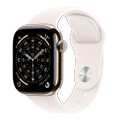 Apple Watch Series 11 46mm GPS+Cellular Titan Gold Sportarmband Blassrosa M/L