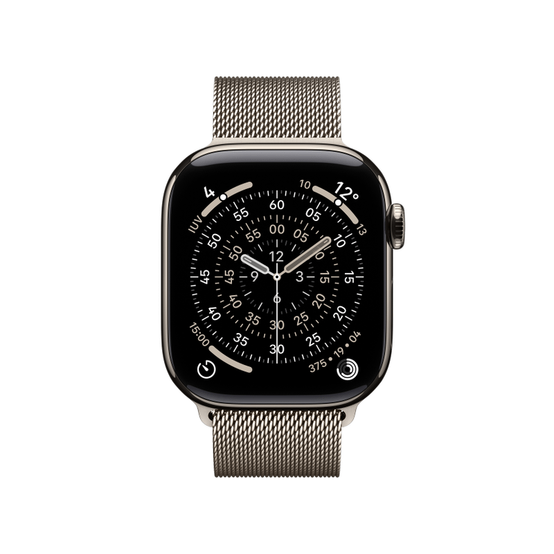 Apple WATCH Series 11 46mm GPS+Cellular Titangehäuse Natur Milanaisearmband Natur M/L