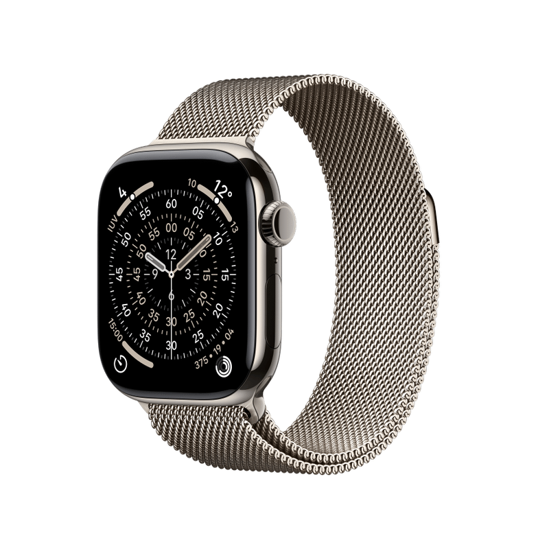 Apple WATCH Series 11 46mm GPS+Cellular Titangehäuse Natur Milanaisearmband Natur M/L