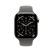 Apple Watch Series 11 46mm GPS+Cellular Titan Natur Sportarmband Steingrau S/M