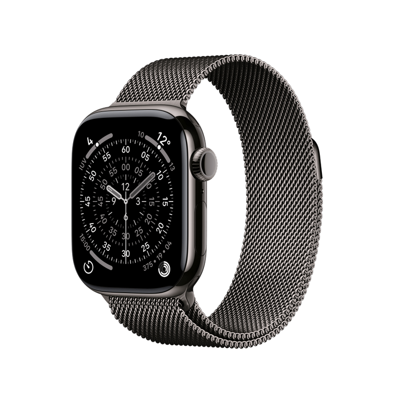 Apple WATCH Series 11 46mm GPS+Cellular Titangehäuse Schiefer Milanaisearmband Schiefer M/L