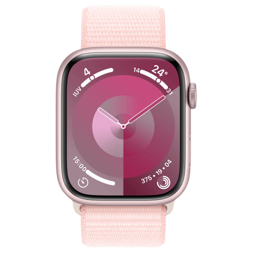 Apple Apple WATCH Series 9 45mm GPS Aluminiumgehäuse Rosé Sport Loop Hellrosa