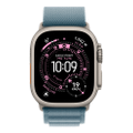 Apple Watch Ultra 3 Titan Natur Alpine Loop Hellblau M