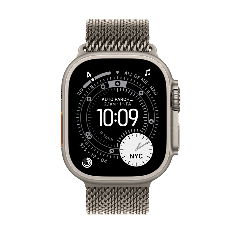 Apple Watch Ultra 3 Titan Natur Milanaisearmband Titan M