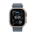 Apple Watch Ultra 3 Titan Natur Ocean Armband Maritimblau