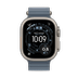 Watch Ultra 3 Titan Natur Ocean Armband Maritimblau