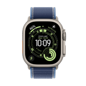 Apple Watch Ultra 3 Titan Natur Trail Loop Blau/Hellblau M/L
