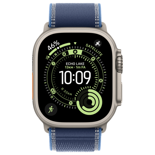 Apple Apple Watch Ultra 3 Titan Natur Trail Loop Blau/Hellblau M/L