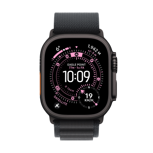 Apple Apple Watch Ultra 3 Titan Schwarz Alpine Loop Schwarz L