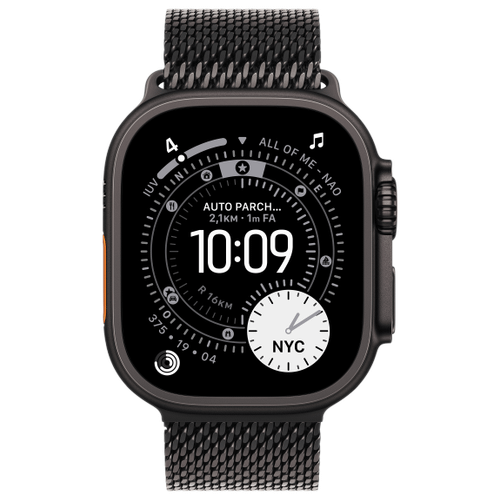 Apple Apple Watch Ultra 3 Titan Schwarz Milanaisearmband Titan Schwarz L