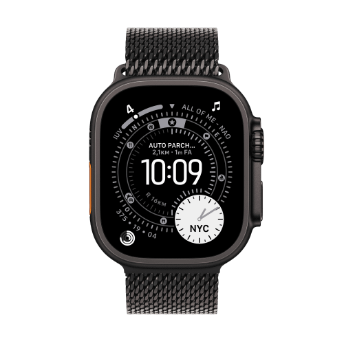 Apple Apple Watch Ultra 3 Titan Schwarz Milanaisearmband Titan Schwarz S