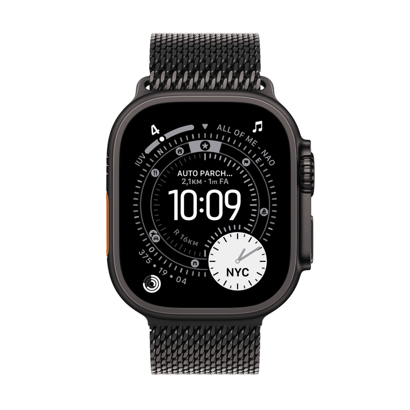 Apple Watch Ultra 3 Titan Schwarz Milanaisearmband Titan Schwarz S