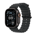 Apple Watch Ultra 3 Titan Schwarz Ocean Armband Schwarz