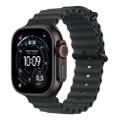 Apple Watch Ultra 3 Titan Schwarz Ocean Armband Schwarz
