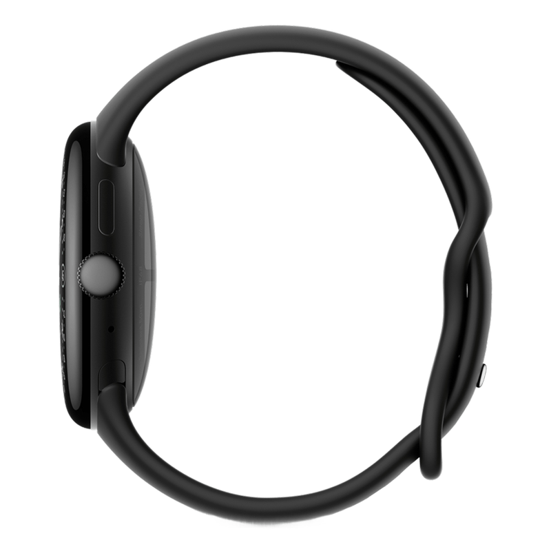 Google Pixel Watch 4 45mm Bluetooth Matte Black Sportarmband Obsidian