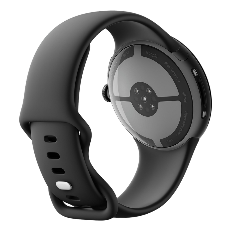Google Pixel Watch 4 45mm Bluetooth Matte Black Sportarmband Obsidian