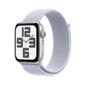 Apple Watch SE (2022) 44mm GPS Aluminium Silber Sport Loop Blaue Wolke