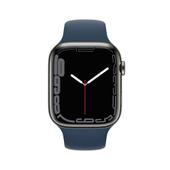 Apple WATCH Series 7 45mm GPS+Cellular Edelstahlgehäuse Graphit Sportarmband Abyssblau