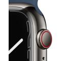 Apple WATCH Series 7 45mm GPS+Cellular Edelstahlgehäuse Graphit Sportarmband Abyssblau