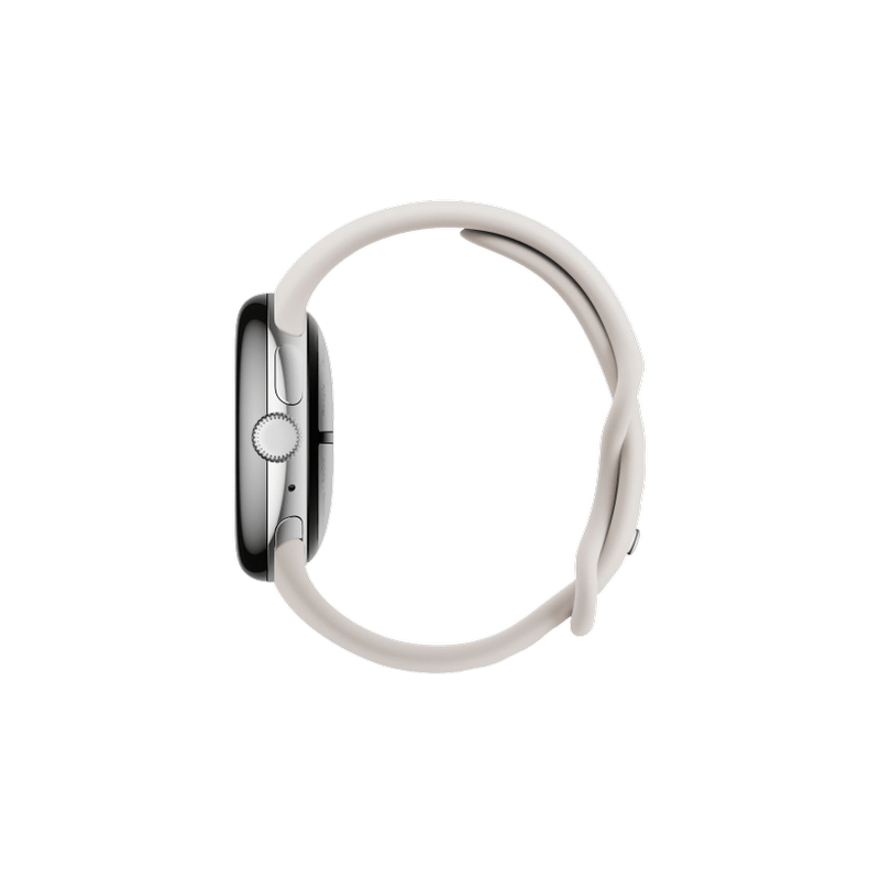Google Pixel Watch 3 41mm Bluetooth Polished Silver Sportarmband Porcelain