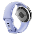 Google Pixel Watch 4 41mm LTE Polished Silver Sportarmband Iris