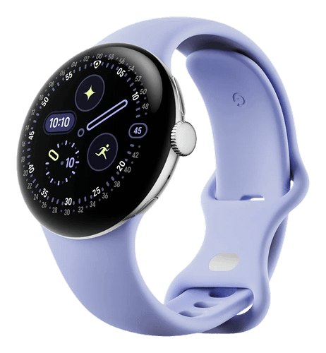 Google Google Pixel Watch 4 41mm LTE Polished Silver Sportarmband Iris