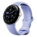 Google Pixel Watch 4 41mm LTE Polished Silver Sportarmband Iris