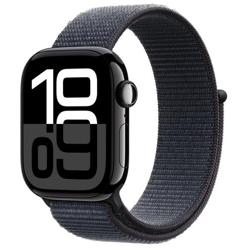 Apple Apple Watch Series 10 42mm GPS+Cellular Aluminiumgehäuse Diamantschwarz Sport Loop Tinte