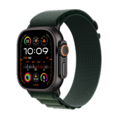 Apple WATCH Ultra 2 49mm GPS+Cellular Titangehäuse Schwarz Alpine Loop Dunkelgrün S