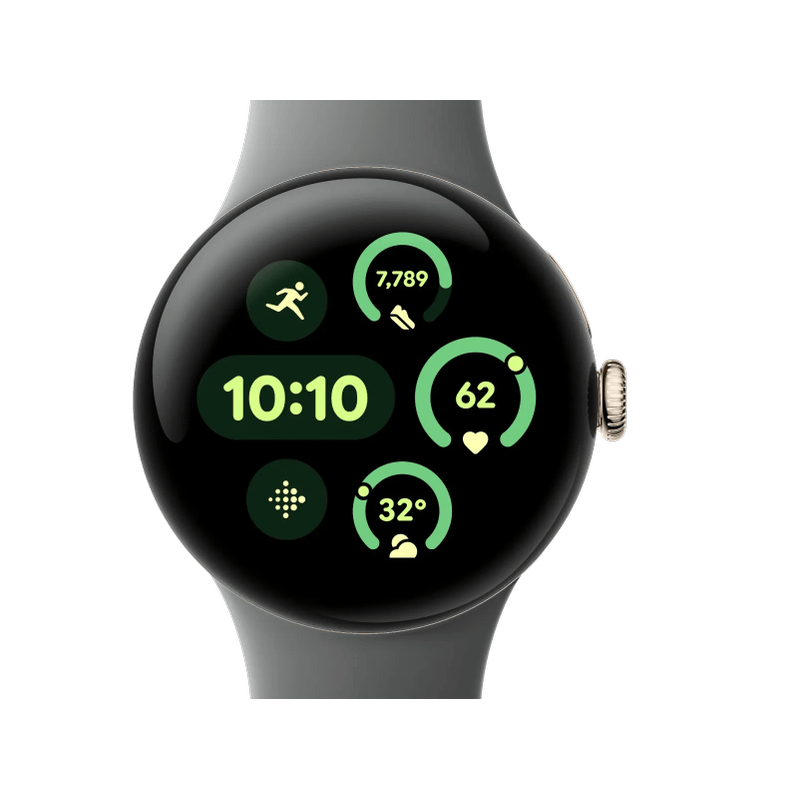 Google Pixel Watch 3 41mm Bluetooth Champagne Gold Sportarmband Hazel