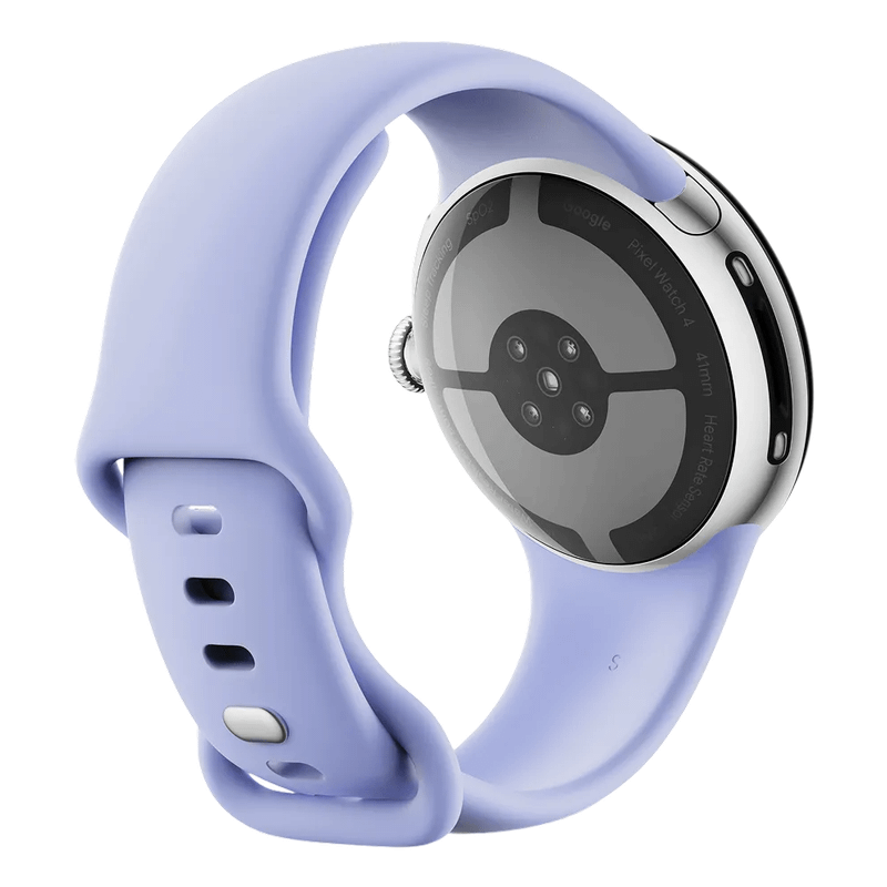 Google Pixel Watch 4 41mm Bluetooth Polished Silver Sportarmband Iris