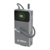Powerbank 20000mAh 45W Grau (integriertes Kabel)