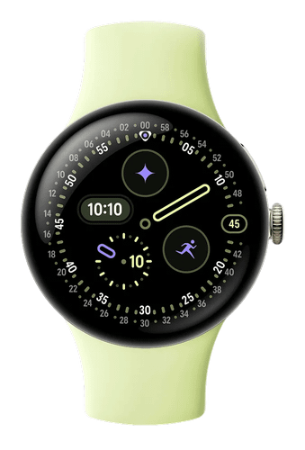Google Google Pixel Watch 4 41mm Bluetooth Champagne Gold Sportarmband Lemongras