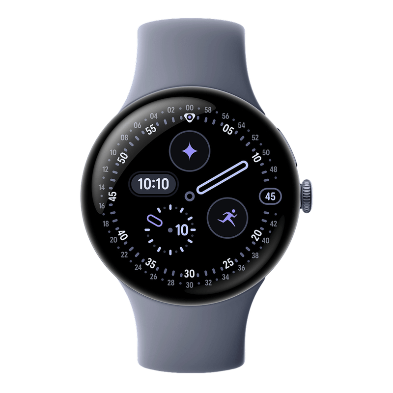 Google Pixel Watch 4 45mm Bluetooth Satin Moonstone Sportarmband Moonstone