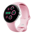 Google Pixel Watch 3 41mm LTE Polished Silver Sportarmband Rose Quartz