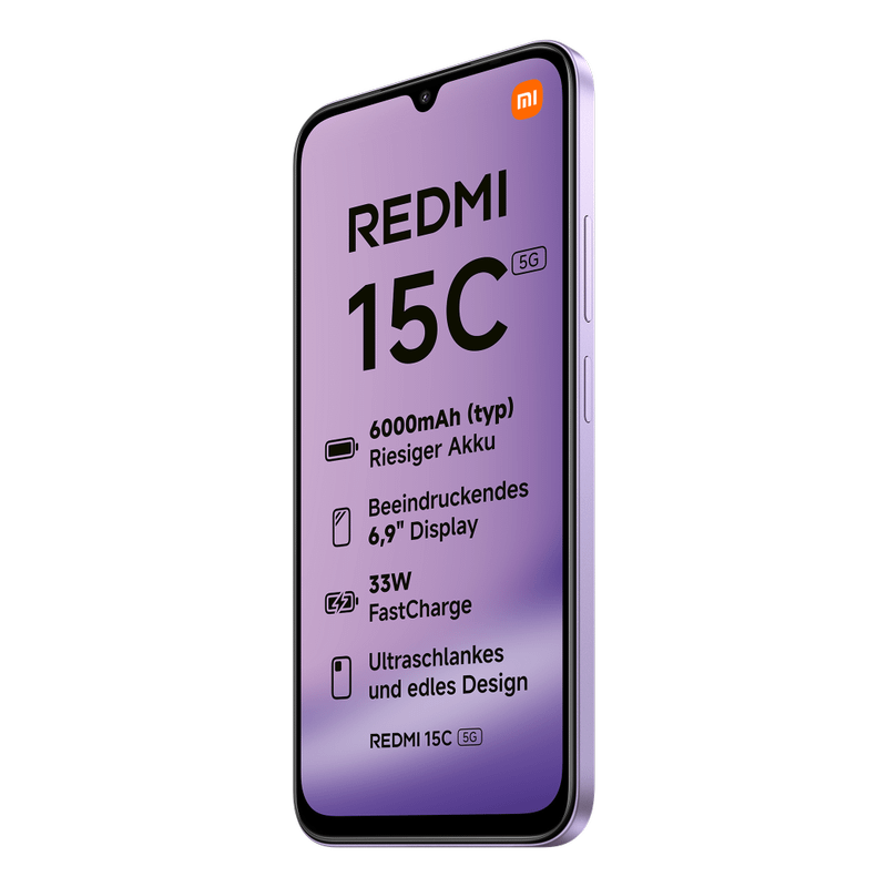 Xiaomi Redmi 15C 5G 4GB RAM 128GB Dusk Purple